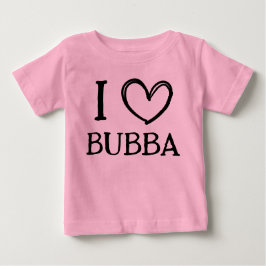 Camiseta De Bebé Regalo personalizado "Me ❤️ Mi (Nombre)" para bebé