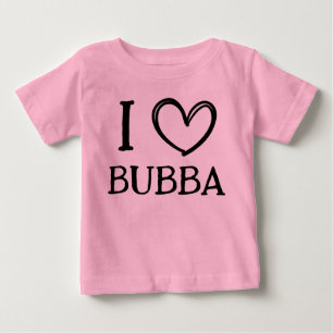 Camiseta De Bebé Regalo personalizado "Me ❤️ Mi (Nombre)" para bebé