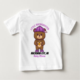 Camiseta De Bebé Regalo personalizado para bebé de Mackinaw City, M