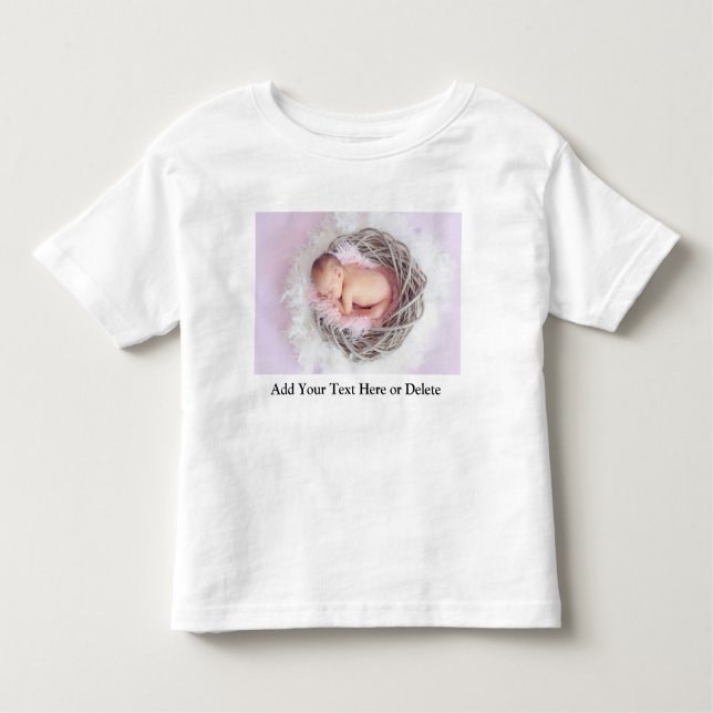 Camiseta De Bebé Regalo personalizado para bebé y niño con foto (Anverso)