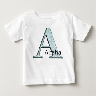Camiseta De Bebé Regalos con iniciales de monograma A de estampado 