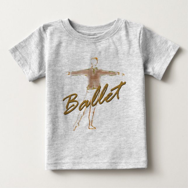 Camiseta De Bebé Regalos de ballet Boy para bailarinas (Anverso)