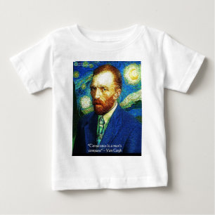 Camiseta De Bebé Regalos de citas de Van Gogh "Brújula de Concienci