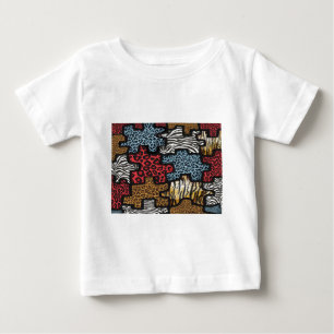 Camiseta De Bebé Regalos de estampado de rompecabezas de leopardo d