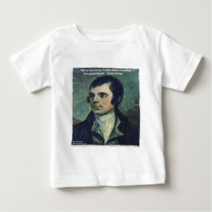 Camiseta De Bebé Regalos de la cita de Robert Burns "Inhumanidad de