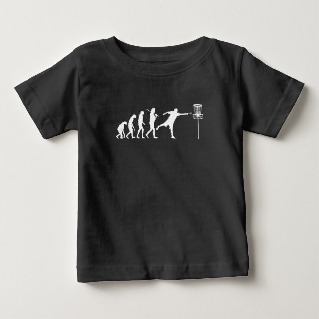 Camiseta De Bebé Regalos de la Evolución del Disc Golf (Anverso)