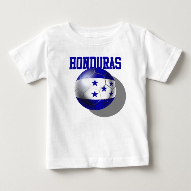 Camiseta De Bebé Regalos de los aficionados al fútbol de Honduras (Anverso)