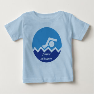 Camiseta De Bebé Regalos de natación, futuro personalizado de nadad