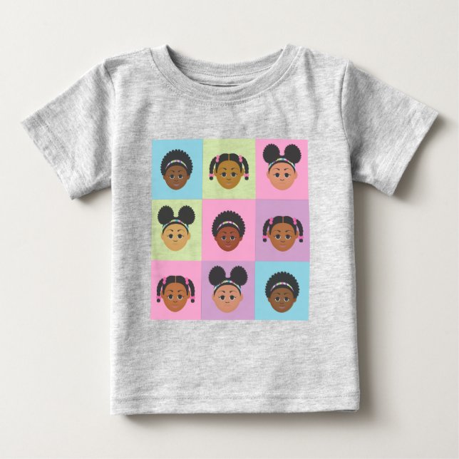 Camiseta De Bebé ¡Regalos de pelo natural de personalizable! (Anverso)