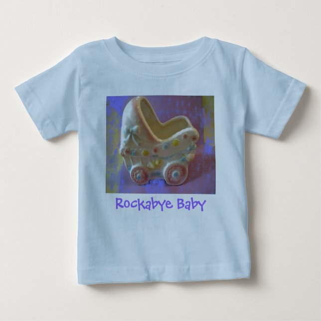 Camiseta De Bebé Regalos de Rockabye Baby Buggy/ducha (Anverso)