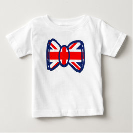 Camiseta De Bebé Regalos del arte de la pajarita de Union Jack de