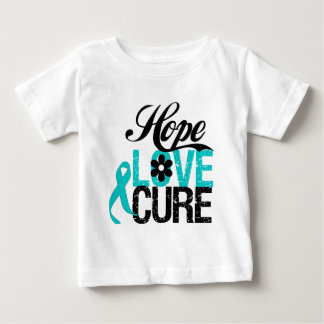 Camiseta De Bebé Regalos del CÁNCER OVÁRICO de la curación del amor
