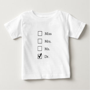 Camiseta De Bebé Regalos del PhD para las mujeres