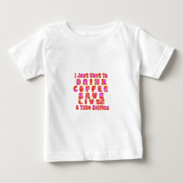 Camiseta De Bebé Regalos divertidos para los amantes del café (Anverso)