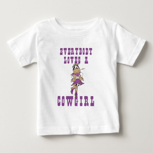 Camiseta De Bebé Regalos para chicas vacas (Anverso)