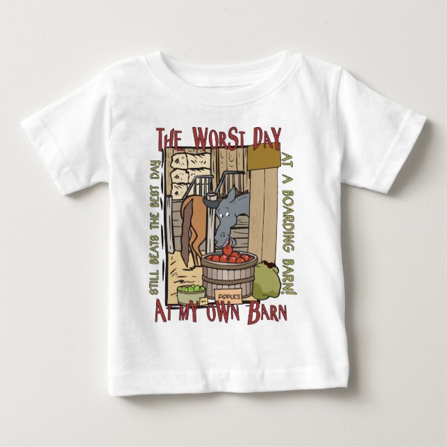 Camiseta De Bebé Regalos para los amantes de los caballos (Anverso)