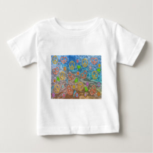 Camiseta De Bebé Regalos Retro 60 Pacíficos de ropa de vida oceánic