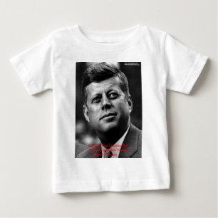 Camiseta De Bebé Regalos y tarjeta de citas sabias de JFK "No perdo