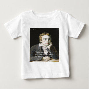 Camiseta De Bebé Regalos y tarjetas de citas de amor de John Keats 