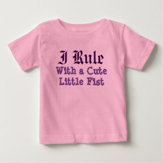Camiseta De Bebé Regla con un puño corto