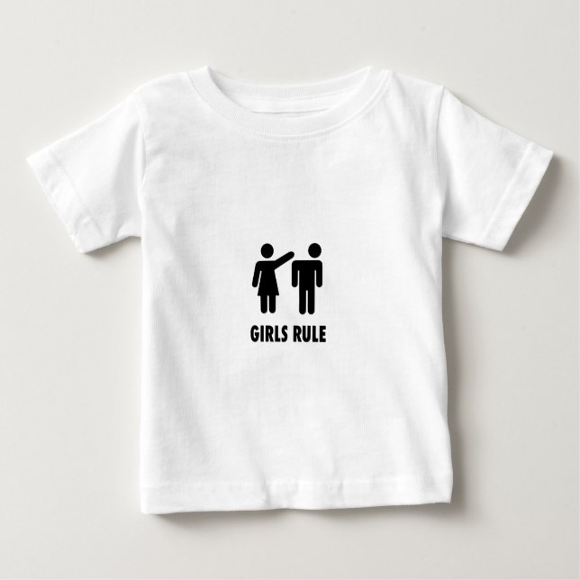 Camiseta De Bebé Regla de chicas (Anverso)