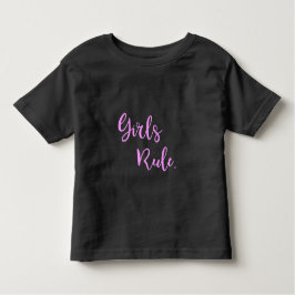 Camiseta De Bebé Regla de chicas - Texto rosado Inspirador