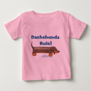 Camiseta De Bebé Regla de Dachshunds