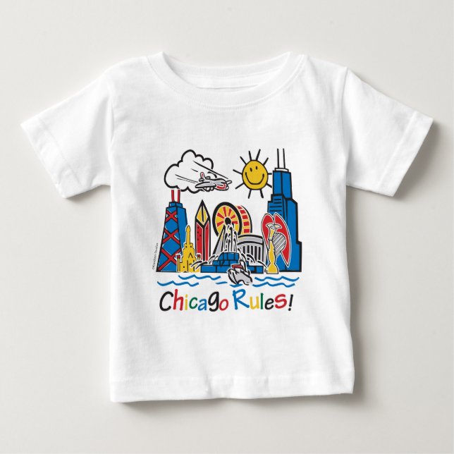 Camiseta De Bebé Reglas de Chicago (Anverso)