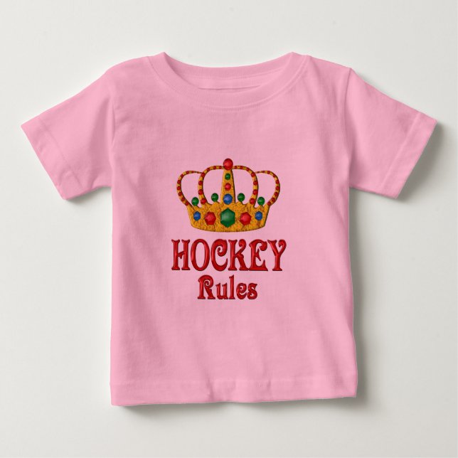 CAMISETA DE BEBÉ REGLAS DE HOCKEY (Anverso)