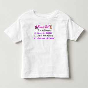 Camiseta De Bebé Reglas de una niña pequeña camisón de flores