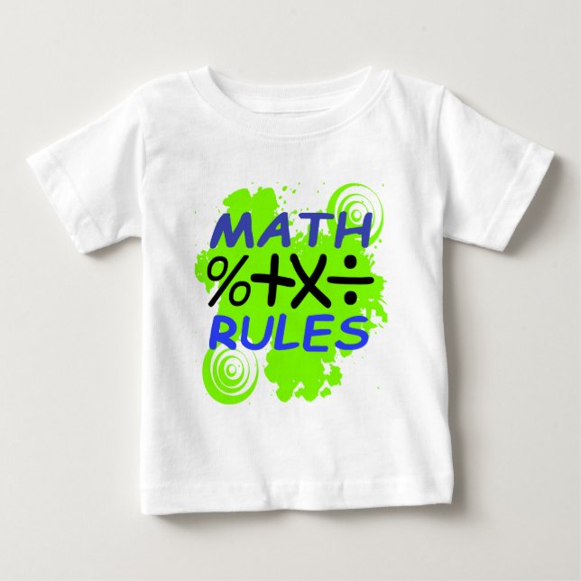 Camiseta De Bebé Reglas matemáticas (Anverso)