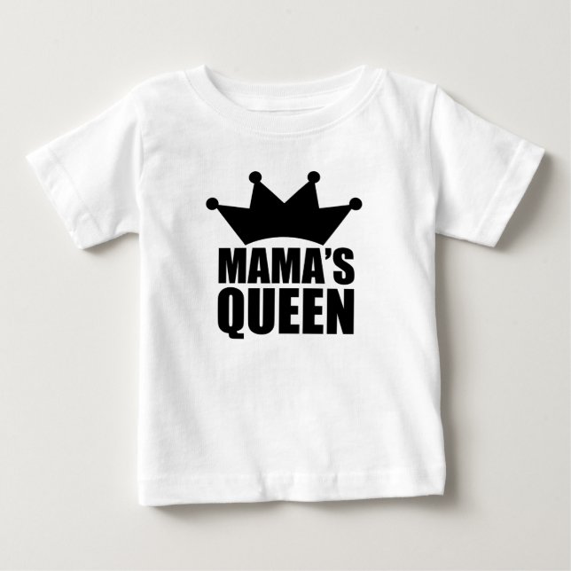 Camiseta De Bebé Reina bebé de mamá  (Anverso)