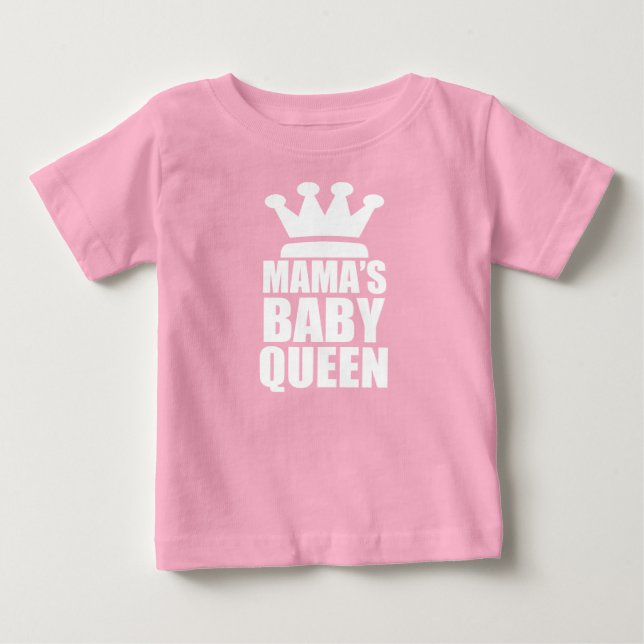 Camiseta De Bebé Reina bebé de mamá  (Anverso)