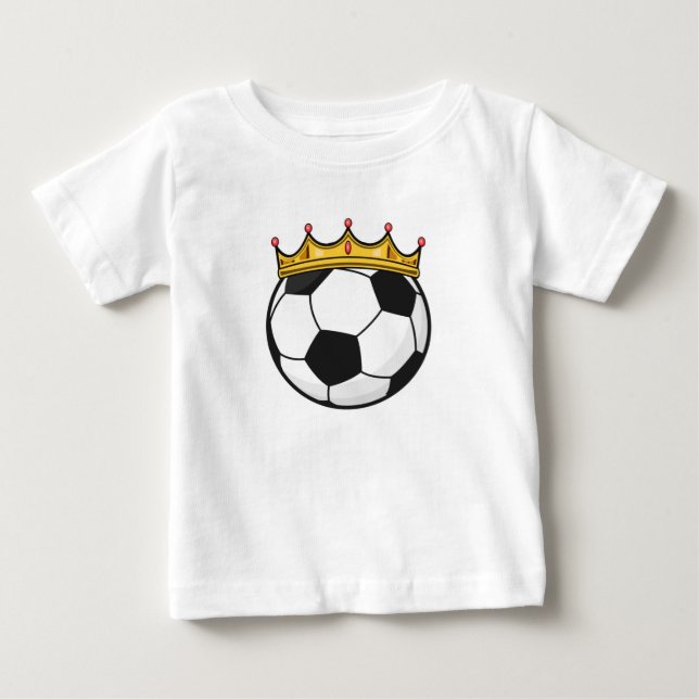 Camiseta De Bebé Reina Corona de Fútbol (Anverso)