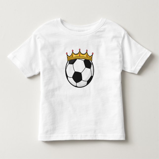 Camiseta De Bebé Reina Corona del Fútbol (Anverso)