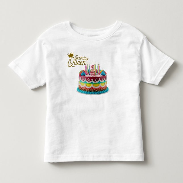 Camiseta De Bebé Reina de Cumpleaños  (Anverso)