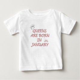 Camiseta De Bebé Reina de Enero