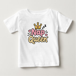 Camiseta De Bebé Reina de la Siesta Bebé Niña Linda 