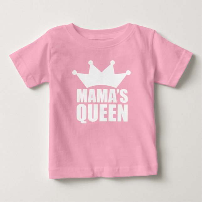 Camiseta De Bebé Reina de las mamás (Anverso)