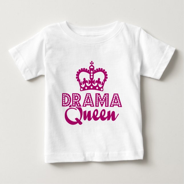 Camiseta De Bebé Reina del drama (Anverso)