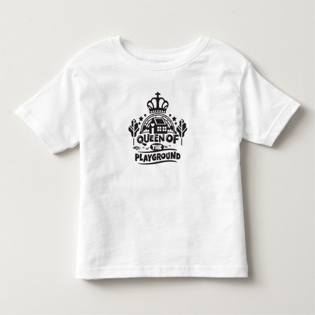 Camiseta De Bebé Reina Del Patío Cita De Niños Lindos (Anverso)