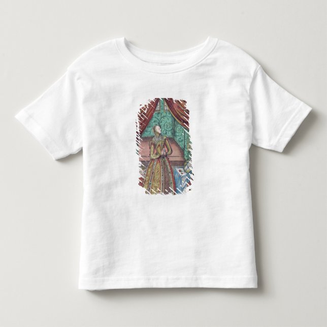 Camiseta De Bebé Reina Elizabeth I en el rezo, frontispiece (Anverso)