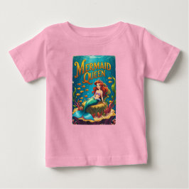 Camiseta De Bebé Reina sirvienta bebé niña adorable princesa oceáni