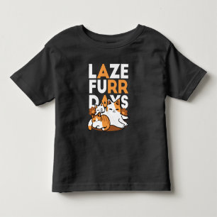 Camiseta De Bebé Relajando el arte del gato - 'Días de furor perezo
