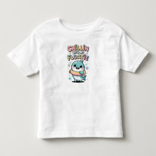 Camiseta De Bebé Relajándome con mi flotador   Bebé Tiburón