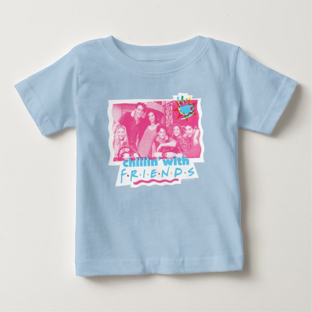 Camiseta De Bebé Relajándose con FRIENDS™ (Anverso)