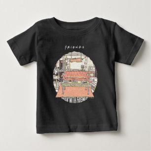 Camiseta De Bebé Relajándose con FRIENDS™ Cartoon