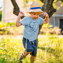 Camiseta De Bebé Relájate, Mi Mamá Es Una Enfermera De Estetioscopi
