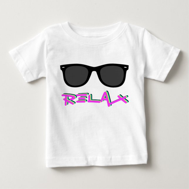 CAMISETA DE BEBÉ RELAJE AL BEBÉ T (Anverso)