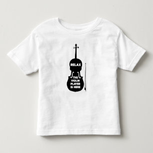 Camiseta De Bebé Relájese El Violin Player está aquí